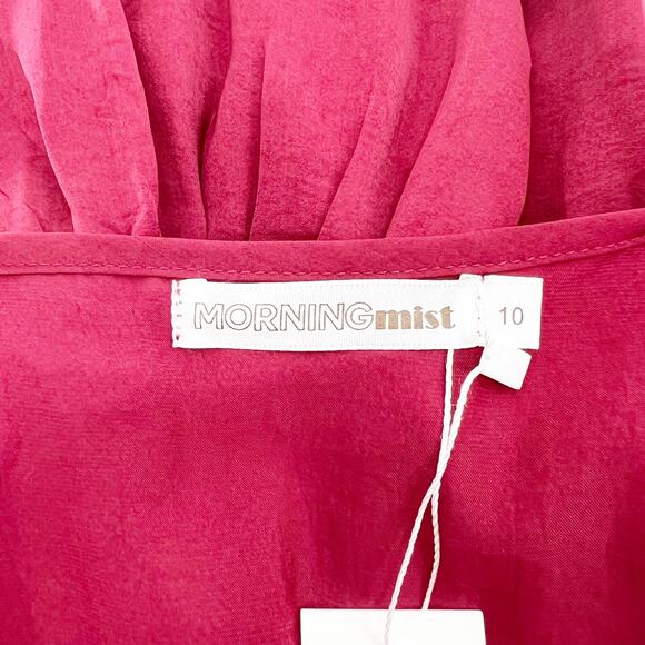 Elegant Red Ruffle Mini Dress - Picture 4 of 5